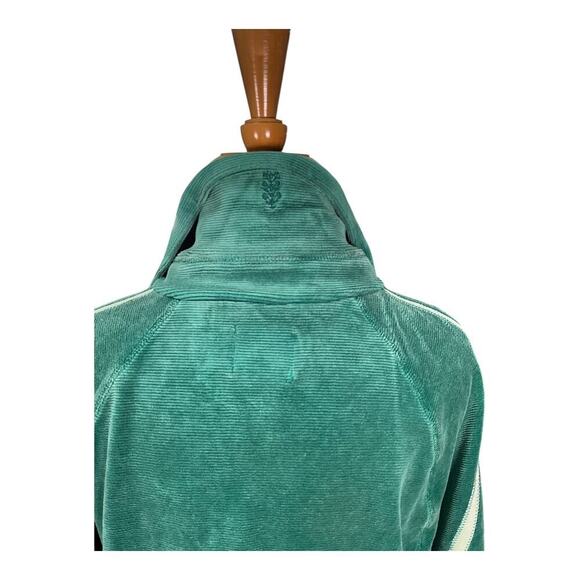 Free People Movement Half Zip Sweater Corduroy Fleece Pullover Small Drawstring - Picture 8 of 15